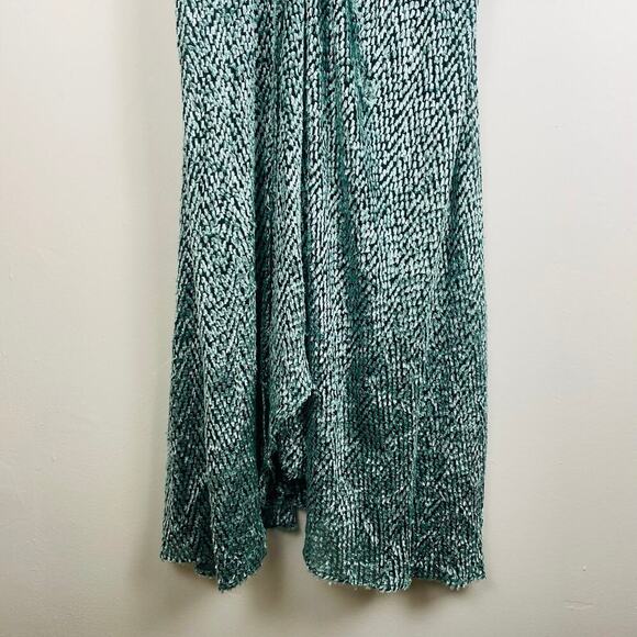 Cult Gaia Oona Dress Seafoam wrap dress with belt long sleeve size M - Picture 10 of 11